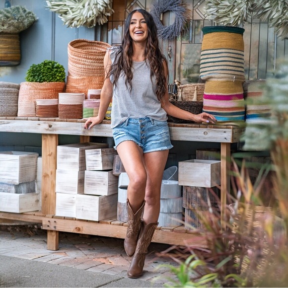 KanCan 9 (28) Boyfriend Denim Women’s Jeans Shorts Distressed KC7817NM - Picture 3 of 12